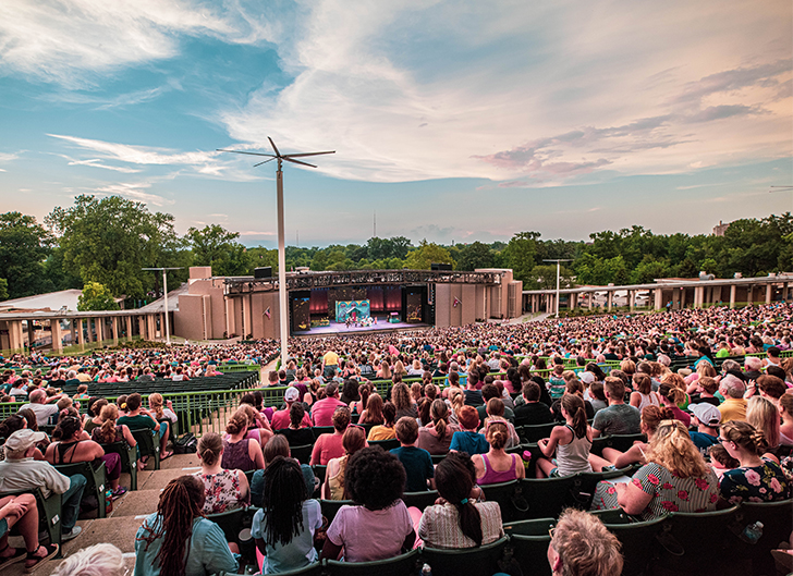 Muny free seats during a show