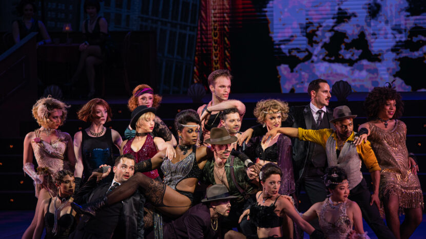 J. Harrison Ghee and the cast of Chicago – Photo by Julie A. Merkle