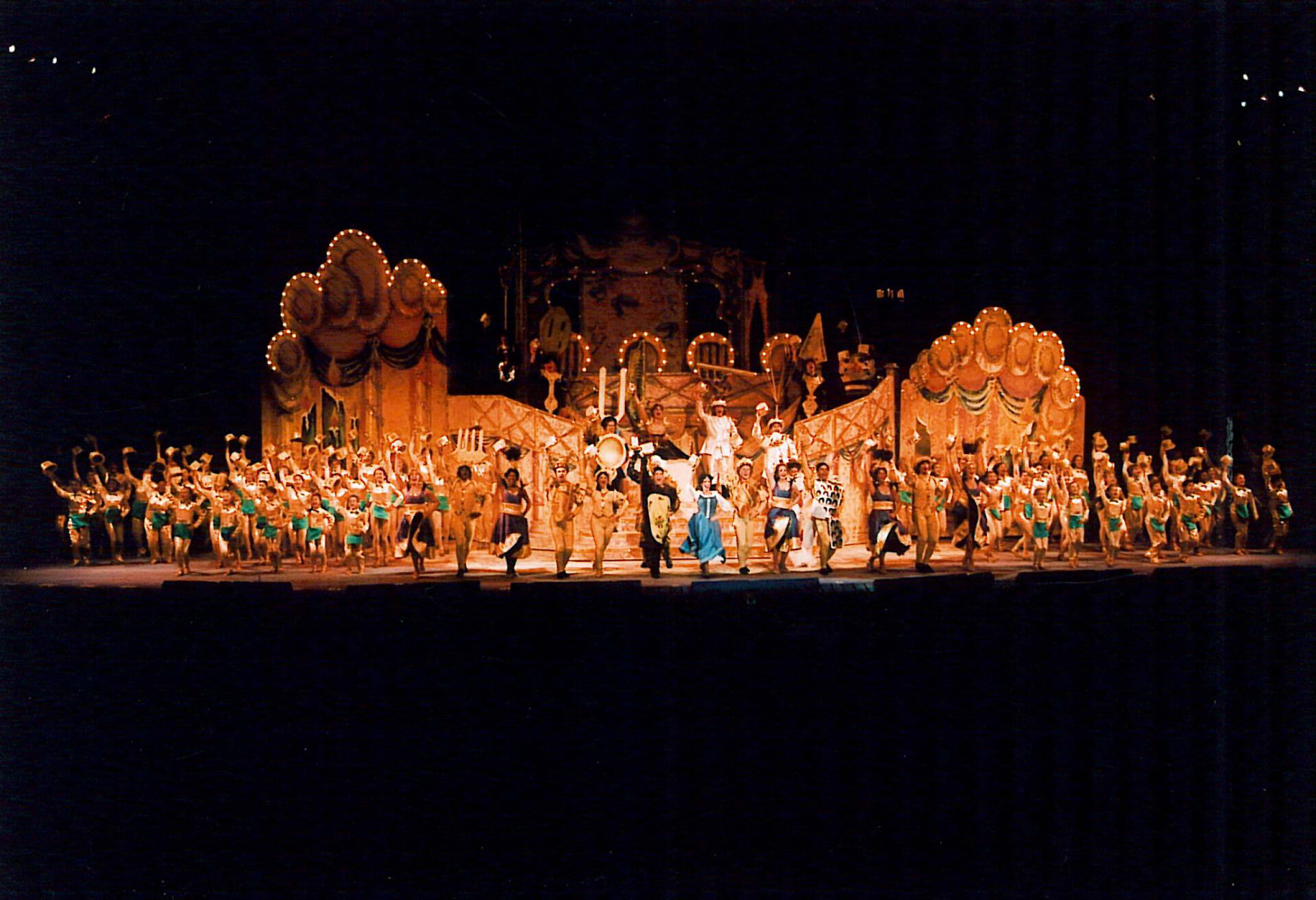 On Stage Image of the 2005 Beauty and The Beast Cast Performing