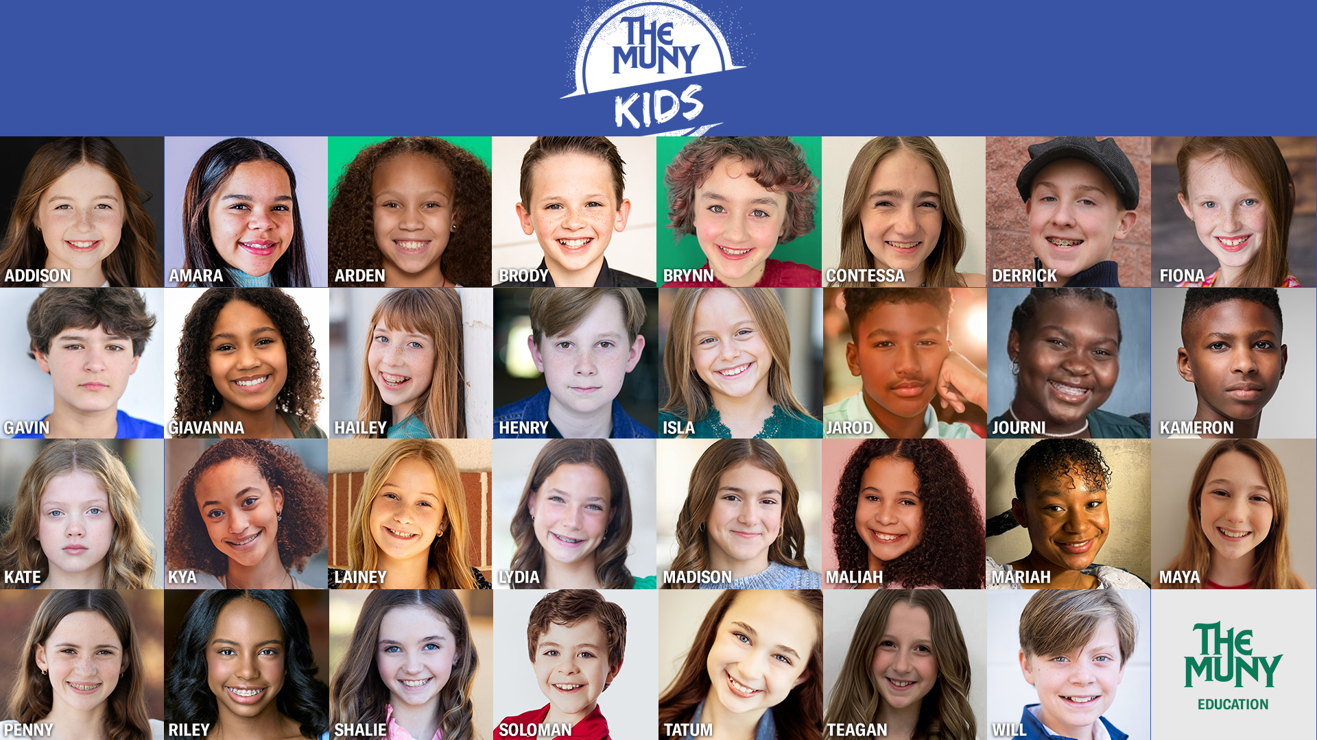 2024 Muny Kids troupe