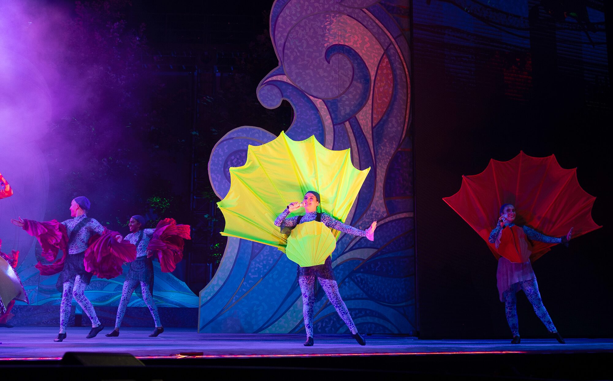 Muny Summer Intensive participants performed in the 2024 Muny production of Disney's The Little Mermaid.