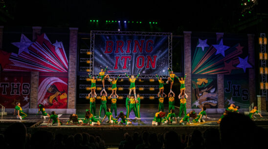 The company of the 2025 Muny production of "Bring It On: The Musical."