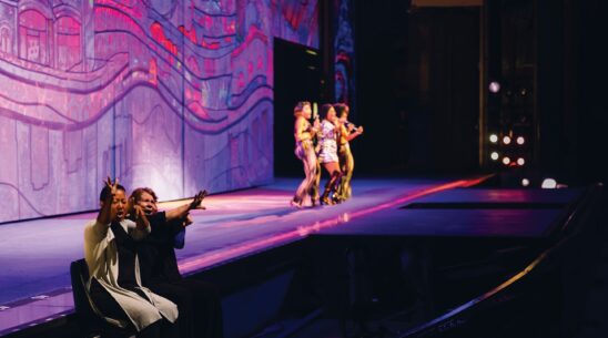 American Sign Language interpretation, live closed captioning and audio description are provided on Mondays and Saturdays at The Muny.