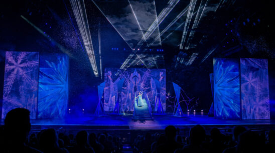 Hannah Corneau as Queen Elsa in the Muny production of Disney's "Frozen"