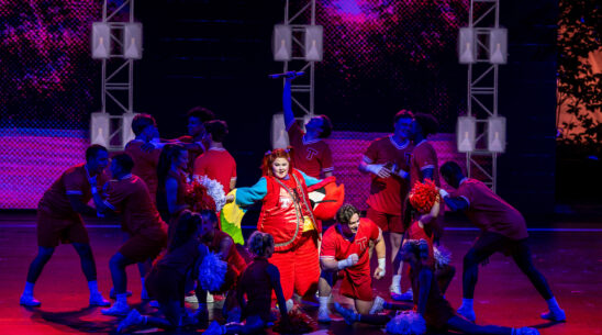 Members of the company of Bring It On: The Musical