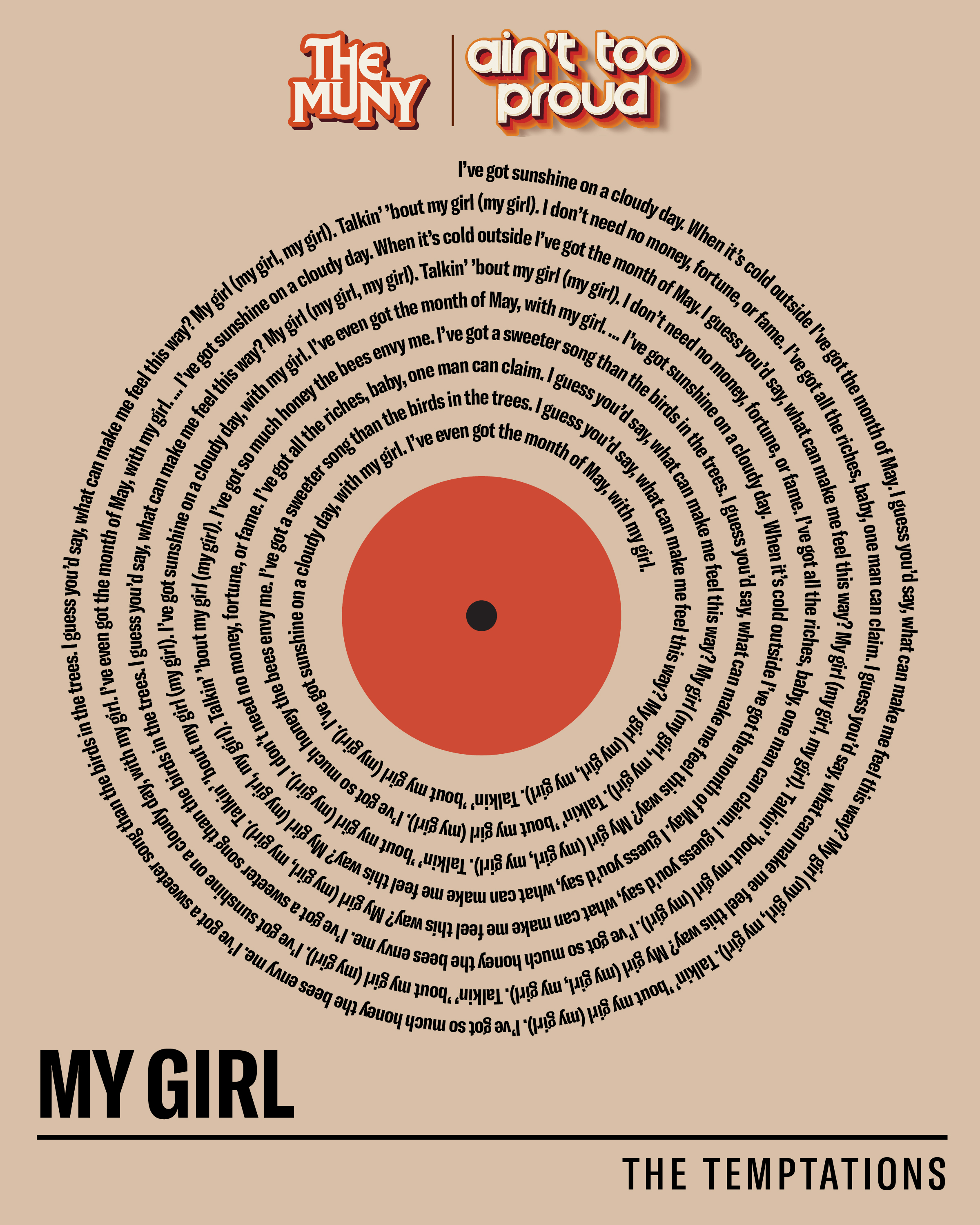 Ain't Too Proud "My Girl" Print - Image 2