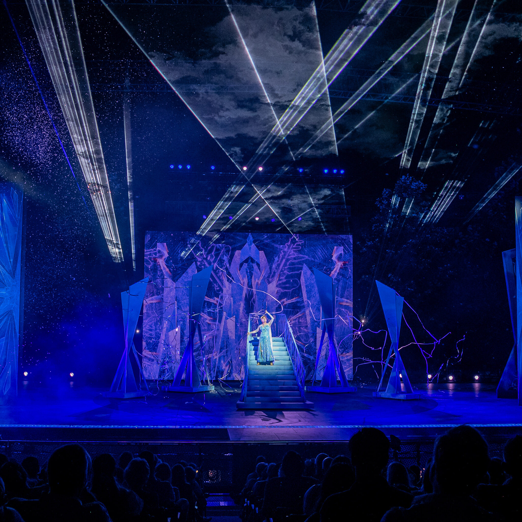 Hannah Corneau as Queen Elsa in the Muny production of Disney's "Frozen"